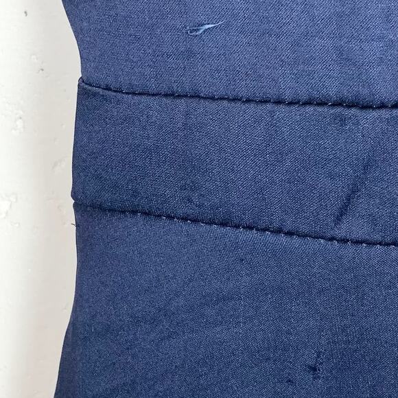 Elie Tahari Womens Blouson Ruffle Halter Midi Dress Blue Sleeveless Size 10 - Picture 16 of 16